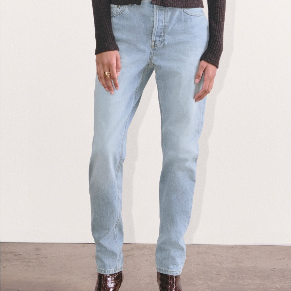 Everlane NWT The 90’s Cheeky Jeans‎ Denim High Waist Straight Women’s 33 - Picture 2 of 13